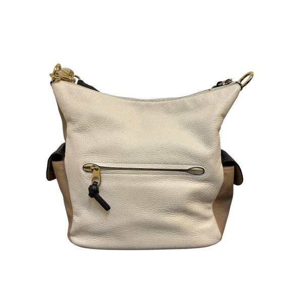 Coach Pebble Leather Cream Multi-Color Shoulder Bag With Gold Hardware - Picture 2 of 14